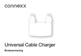 connexx Universal Cable Charger Användarguide