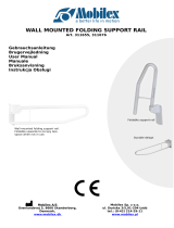 Mobilex Wall mounted folding support rail Användarmanual