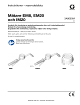 Graco 3A8063M, EM8, EM20- och IM20-mätare Användarmanual