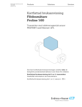 Endres+Hauser KA Flowmeter Proline 500 Short Instruction