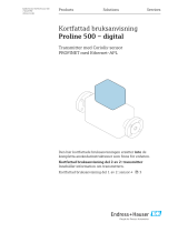 Endres+Hauser KA Proline 500 – digital Short Instruction