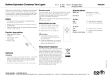 North Light Trådlös julgransbelysning Bruksanvisning