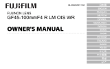 Fujifilm GF45-100mmF4 R LM OIS WR Bruksanvisning