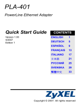 ZyXEL Communications PLA-401 - V3.0.5 Snabbstartsguide