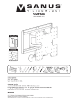 Sanus VMF308-B2 Black Användarmanual