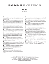 Sanus ML22-B1 Black Användarmanual