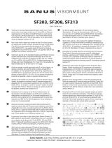 Sanus SF208-B1 Användarmanual