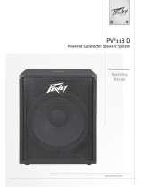 Peavey PV 118D Powered Subwoofer Bruksanvisningar