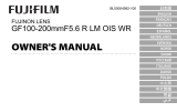 Fujifilm GF100-200mmF5.6 R LM OIS WR Bruksanvisning