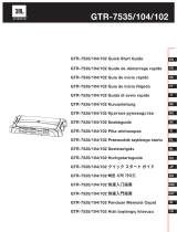 JBL GRAND TOURING GTR 102 Snabbstartsguide