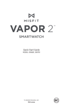 Misfit Vapor 2 - DW6B1 Användarmanual