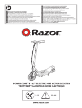 Razor Power Core E100S - Red Bruksanvisning