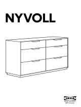 IKEA NYVOLL KOMMODE Bruksanvisning