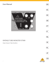 Behringer VT999 Användarmanual