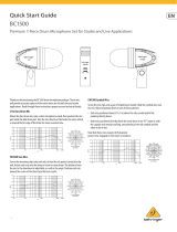 Behringer Premium 7-Piece Drum Microphone Set BC1500 Snabbstartsguide