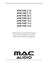 MAC Audio APM FIRE 13.2 Bruksanvisning