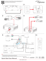 Optoma UHD35 4K UHD Gaming and Home Entertainment Projector Användarmanual